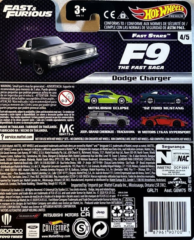 Dodge Charger R/T 1970 Fast & Furious - Hot Wheels 1:64