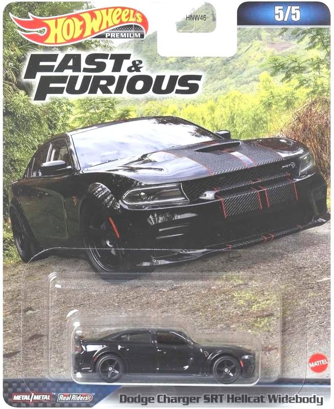 Dodge Charger SRT Hellcat Widebody svart F&F - Hot Wheels 1:64