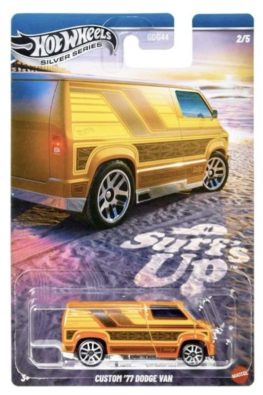 Dodge Van 1977 - Surf´s Up, Silver series Hot Wheels 1:64