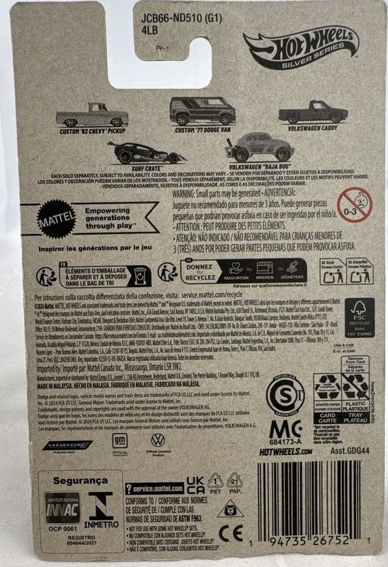Dodge Van 1977 - Surf´s Up, Silver series Hot Wheels 1:64