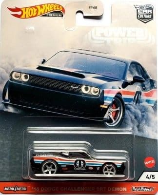 Dodge Challenger SRT Demon 2018 svart - Hot Wheels 1:64