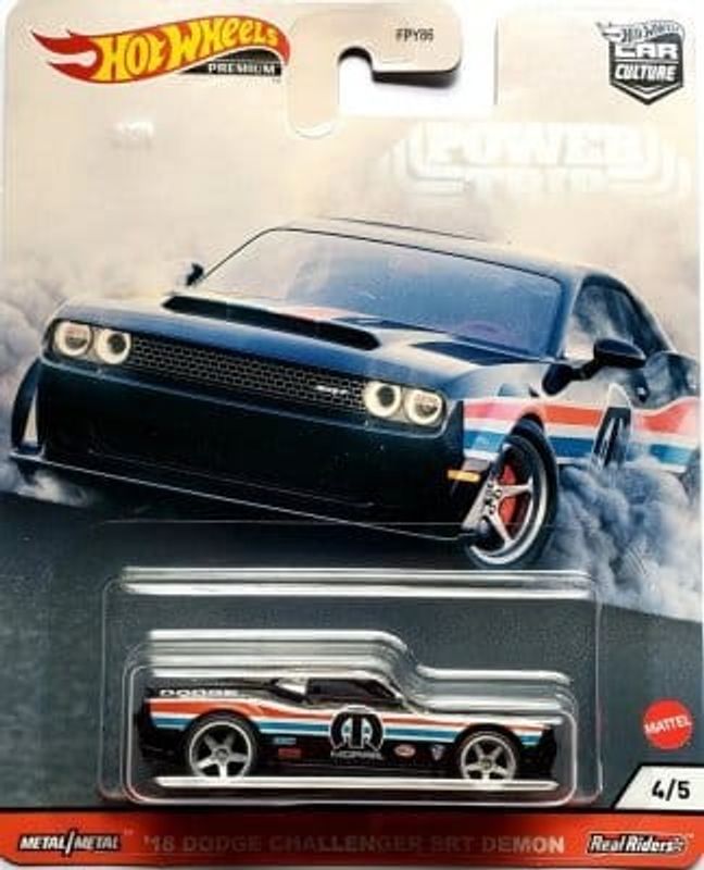 Dodge Challenger SRT Demon 2018 svart - Hot Wheels 1:64