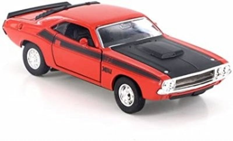 Dodge Challenger T/A 1970 orange/svart - skala 1:24