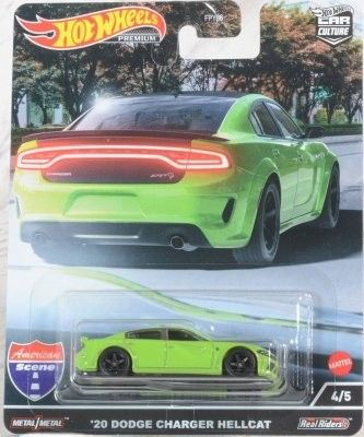 Dodge Charger Hellcat 2020 grön - Hot Wheels 1:64