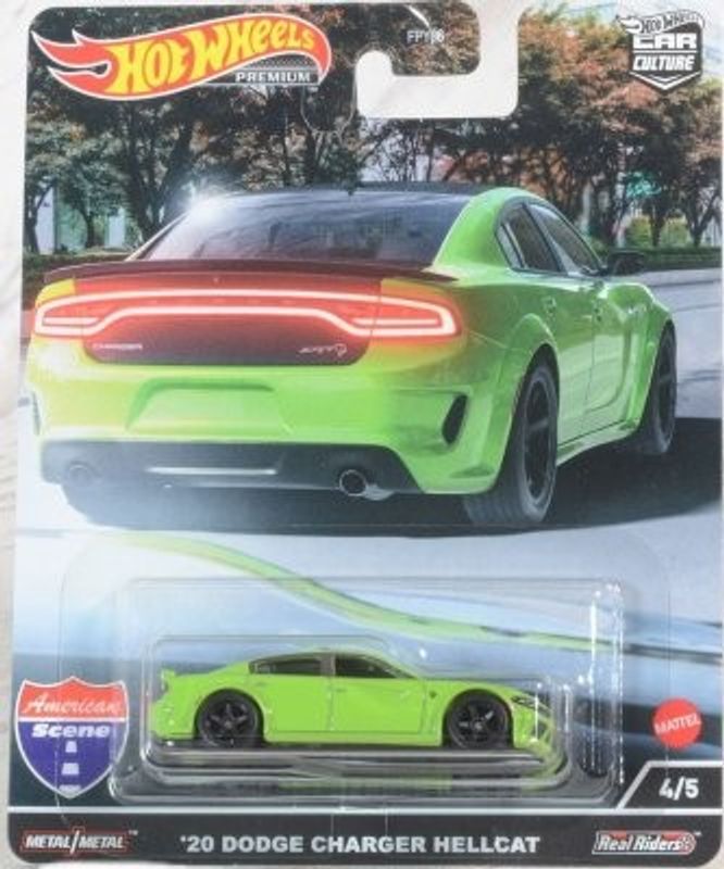 Dodge Charger Hellcat 2020 grön - Hot Wheels 1:64