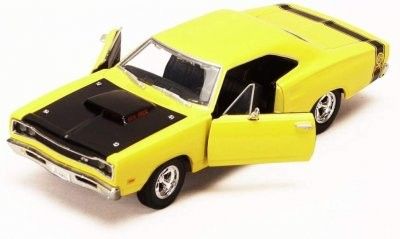 Dodge Coronet super Bee 1969 gul - skala 1:24