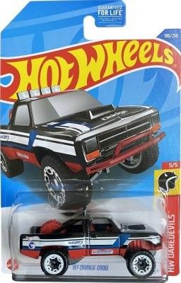 Dodge D100 1987 svart - Hot Wheels 1:64