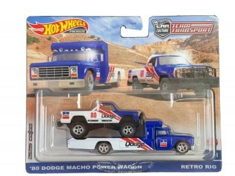 Dodge Macho Power Wagon 1980 & Retro Rig - Hot Wheels 1:64