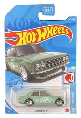 Datsun 510 grön - Hot Wheels 1:64