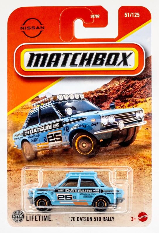 Datsun 510 Rally 1970 - Matchbox 1:64