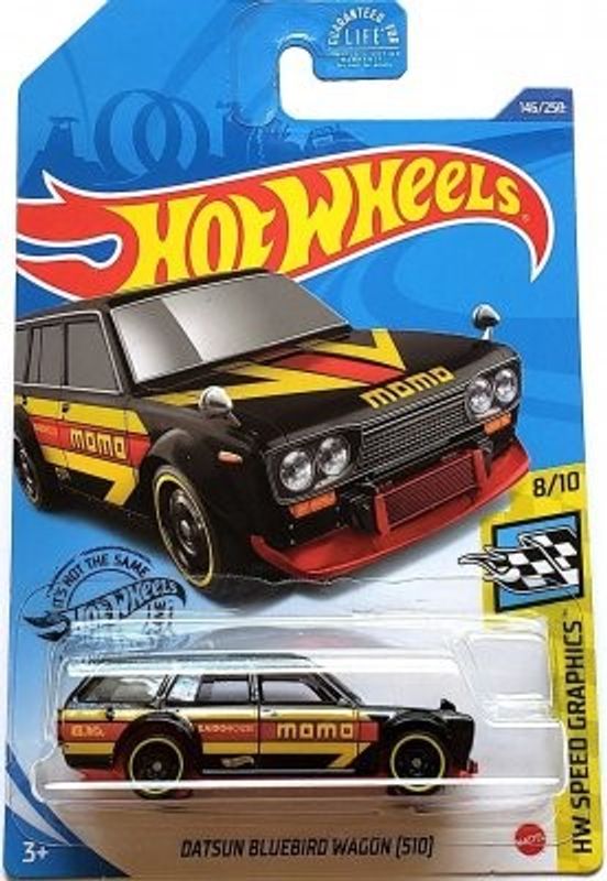 Datsun Bluebird Wagon 510 svart - Hot Wheels 1:64
