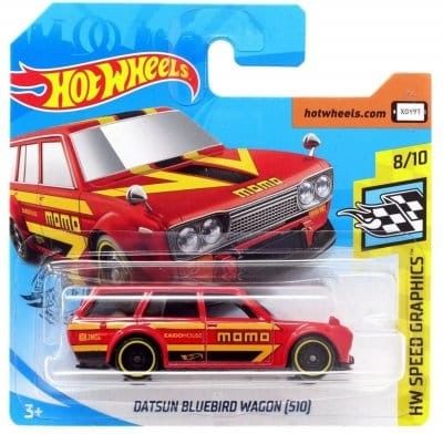 Datsun Bluebird Wagon 510 röd - Hot Wheels 1:64