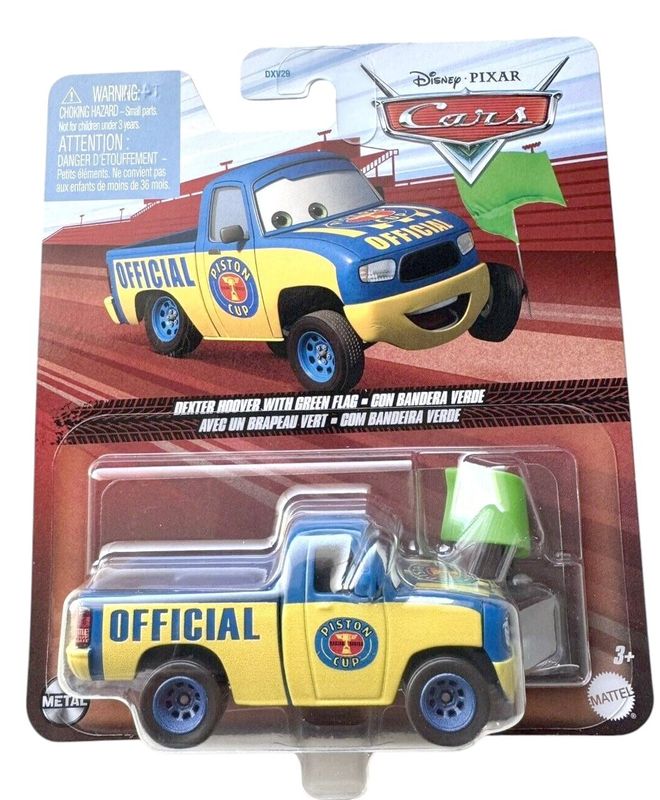 Dexter Hoover med grön flagga - Disney cars 2025
