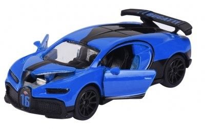 Bugatti Chiron Pur Sport blå - Majorette 7,5 cm