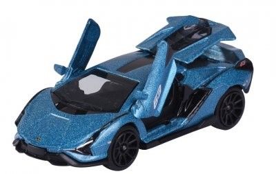 Lamborghini Sian FKP37 blå - Majorette 7,5 cm