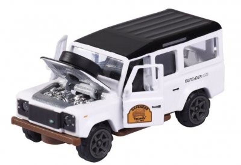 Land Rover Defender 110 vit - Majorette 7,5 cm