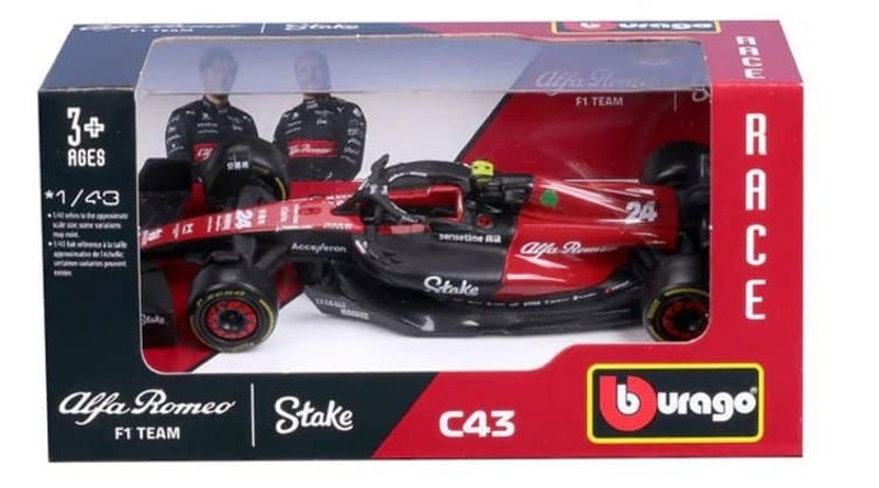F1 Alfa Romeo 2023 Guanyu Zhou - skala 1:43