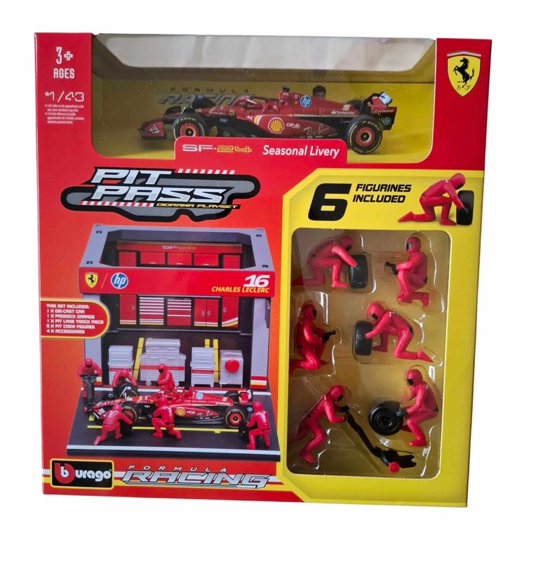 F1 Ferrari 2024 Charles Leclerc Pit Pass - skala 1:43