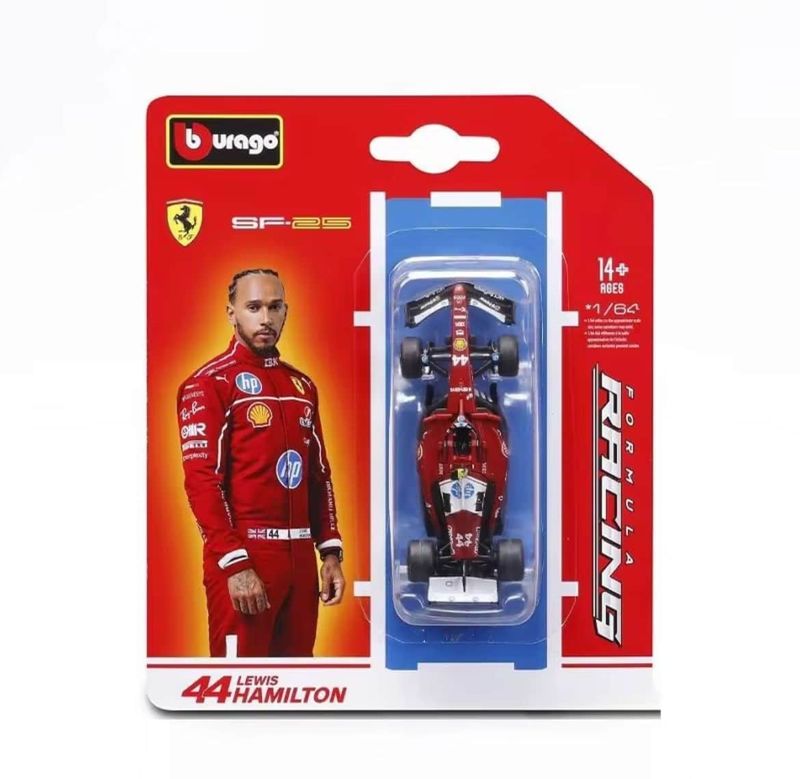 F1 Ferrari 2025 Lewis Hamilton - skala 1:64