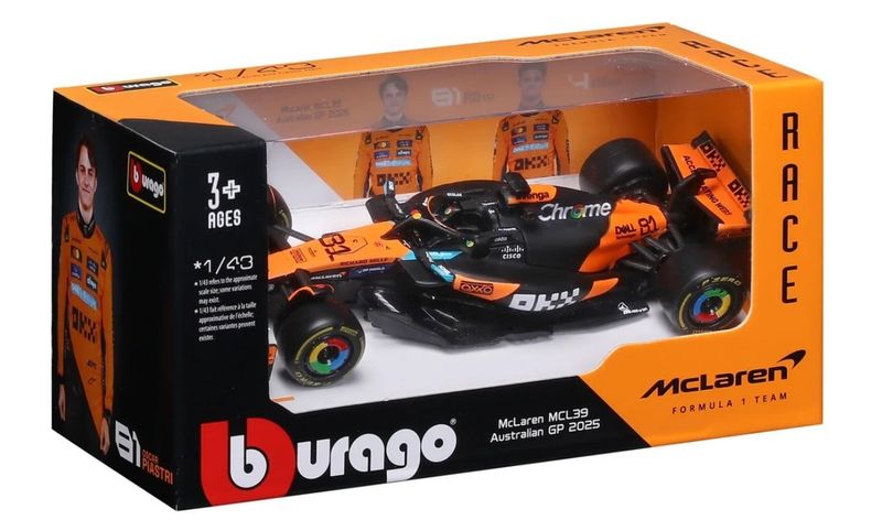 F1 McLaren 2025 Oscar Piastri - skala 1:43