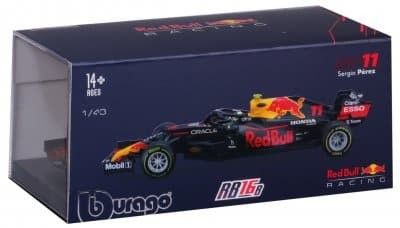 F1 Red Bull 2021 S. Perez with helmet - skala 1:43