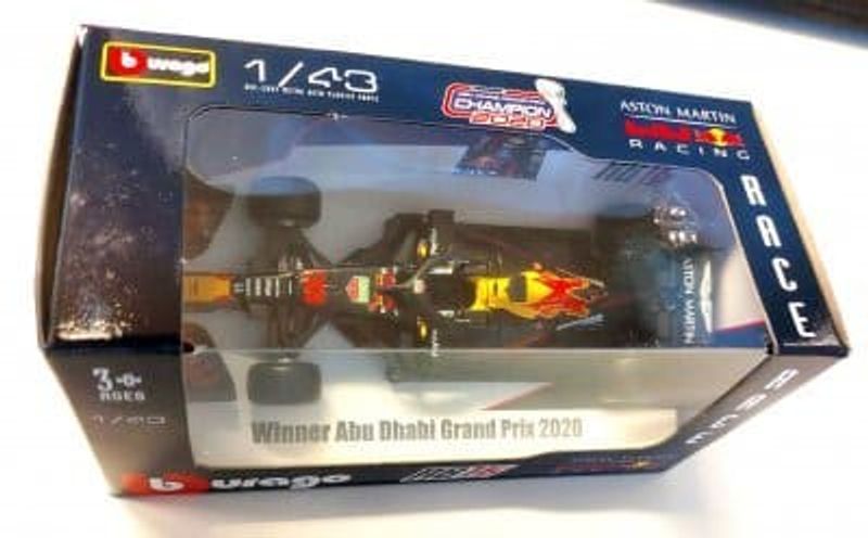 F1 Red Bull 2020 Max Verstappen - skala 1:43 (skadad förp.)