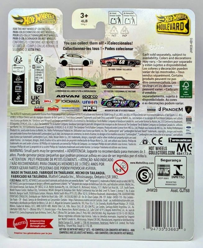 Ford Torino Talladega 1969 - Hot Wheels Boulevard 1:64