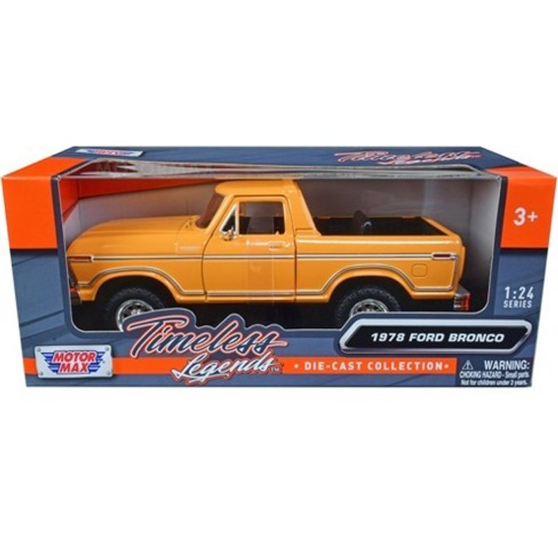 Ford Bronco custom 1978 gul - skala 1:24