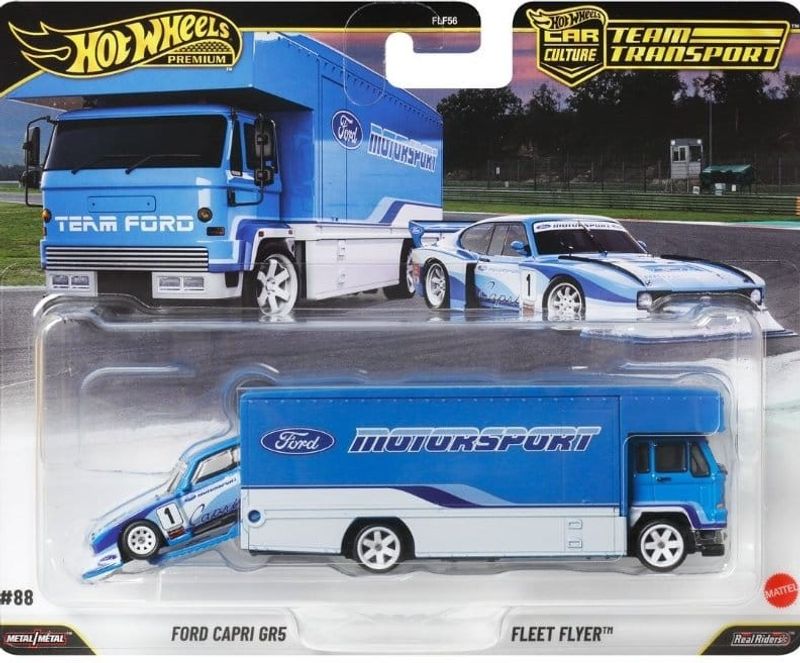 Ford Capri GR5 & Fleet Flyer - Hot Wheels 1:64