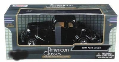Ford Coupe 1934 svart - Skala 1:24