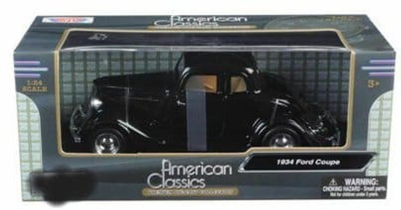 Ford Coupe 1934 svart - Skala 1:24