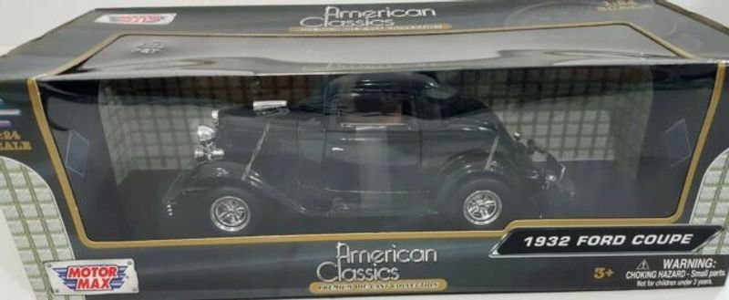 Ford Coupe custom 1932 svart - Skala 1:24