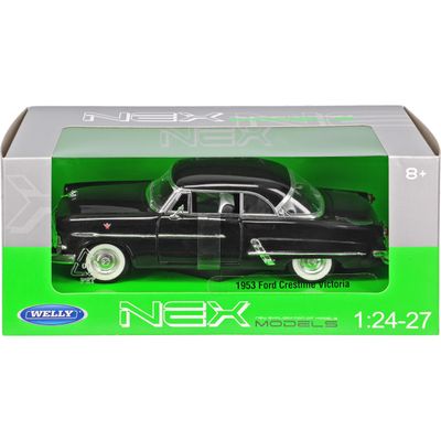 Ford Crestline Victoria 1953 svart - skala 1:24