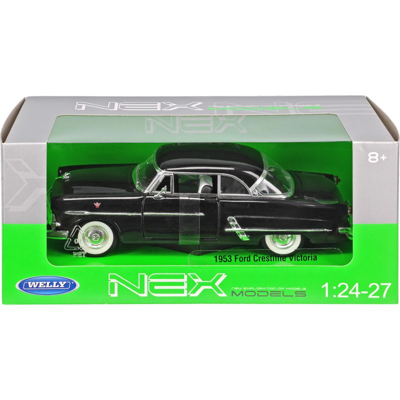 Ford Crestline Victoria 1953 svart - skala 1:24