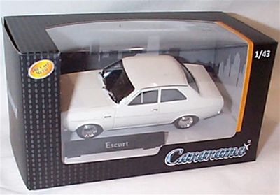 Ford Escort Mk 1 vit - skala 1:43