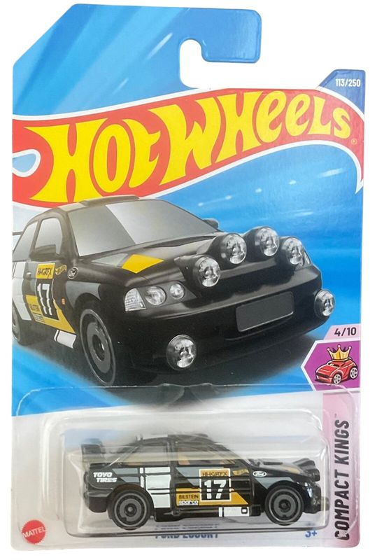 Ford Escort svart - Hot Wheels 1:64