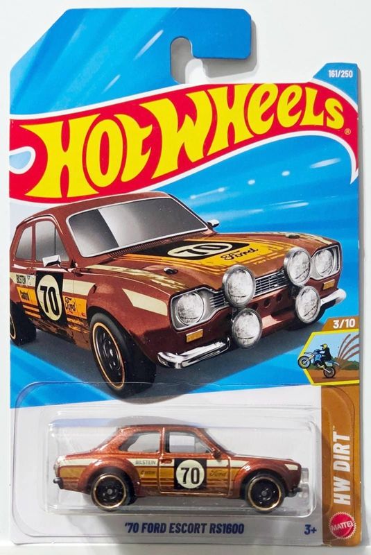 Ford Escort RS1600 1970 brun - Hot Wheels 1:64