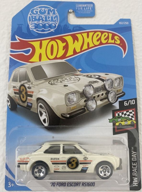 Ford Escort RS1600, Baujahr 1970, beige – Hot Wheels 1:64