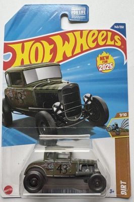 Ford Model A custom 1931 grön - Hot Wheels 1:64