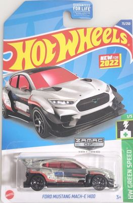 Ford Mustang Mach E-1400 silver Zamac - Hot Wheels 1:64