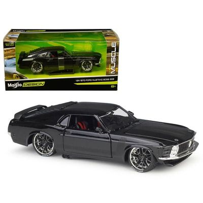 Ford Mustang Boss 302 Tuning svart 1970 - Skala 1:24