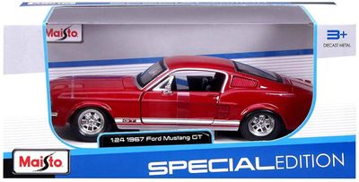 Ford Mustang GT 1967 röd - skala 1:24