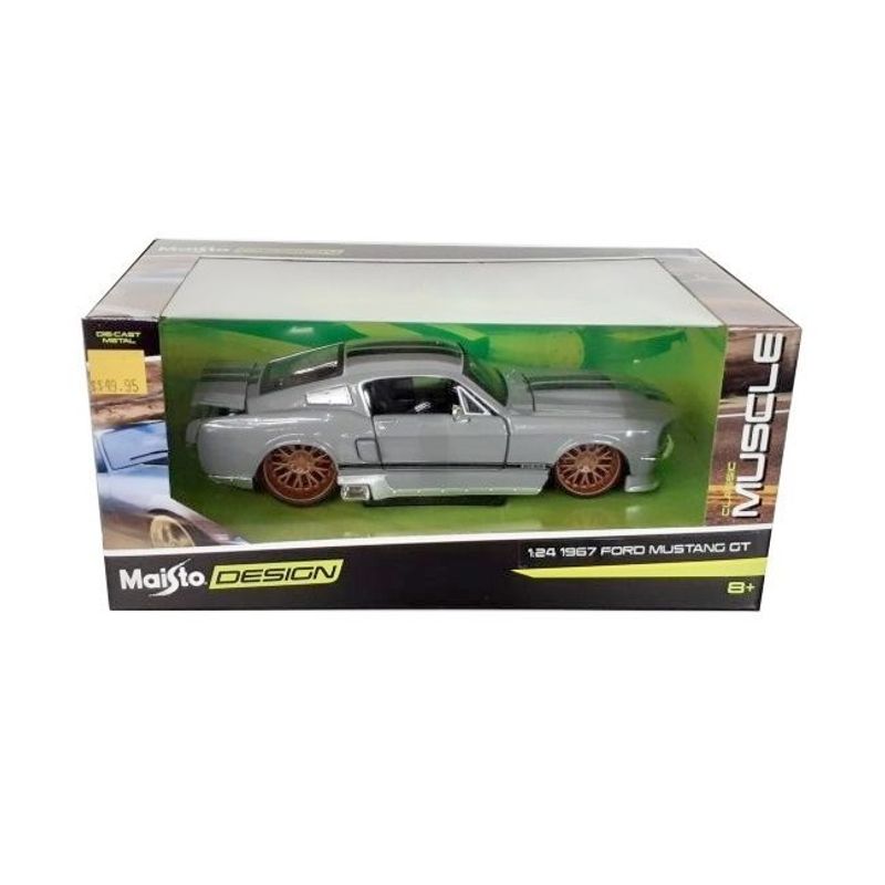 Ford Mustang GT 1967 grå - skala 1:24
