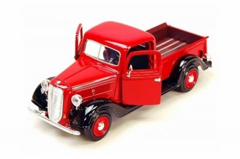 Ford Pickup 1937 röd - Skala 1:24