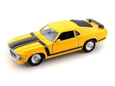 Ford Mustang Boss 302 1970 gul - Skala 1:24