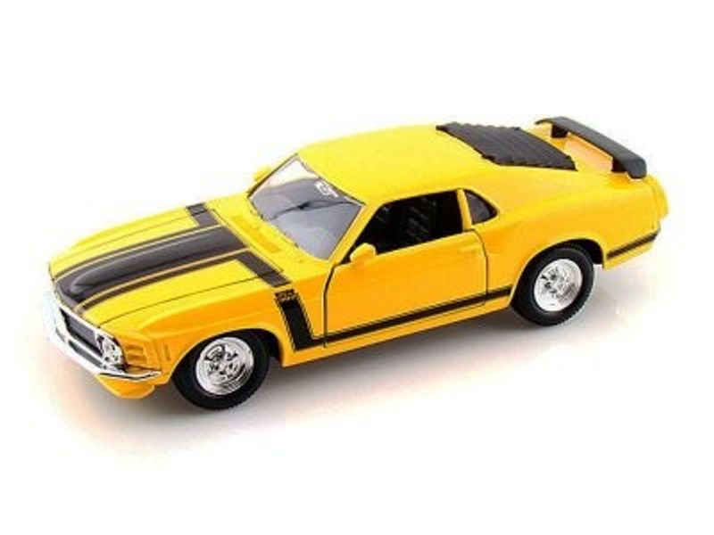 Ford Mustang Boss 302 1970 gul - Skala 1:24