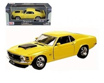 Ford Mustang Boss 429 1970 gul - Skala 1:24