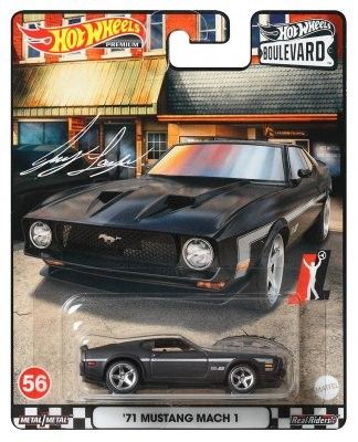 Ford Mustang Mach 1 1971 svart - Hot Wheels 1:64
