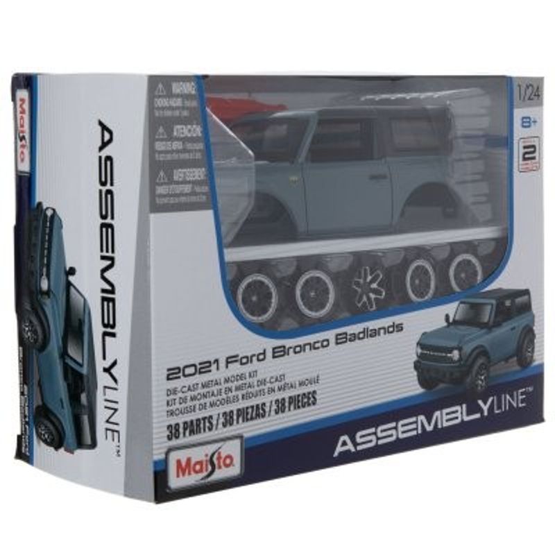 Ford Bronco Badlands 2021 - skala 1:24 (byggsats i metall)