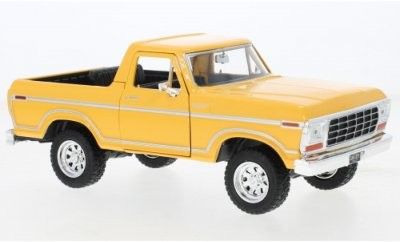 Ford Bronco custom 1978 gul - skala 1:24